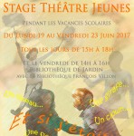 STAGE THEATRE JEUNES - A TOI THEATRE - JUIN 2017