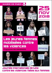 Capture - affiche jeunes femmes mobilisées contre les violences 2018