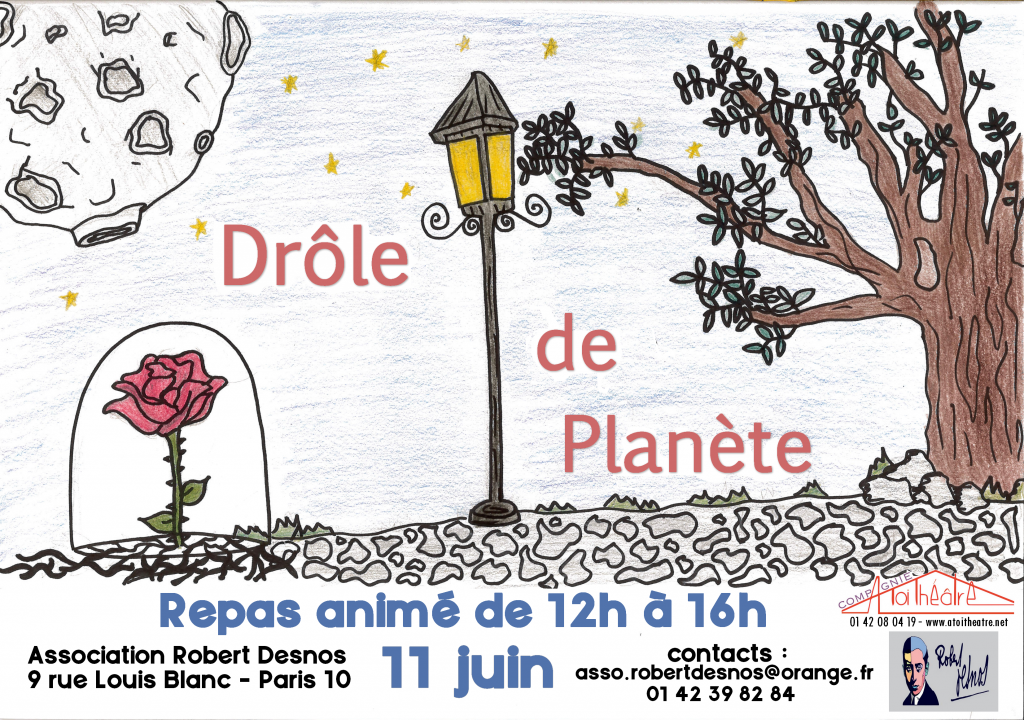 drôle de planète- repas affiche du 11 juin 2019