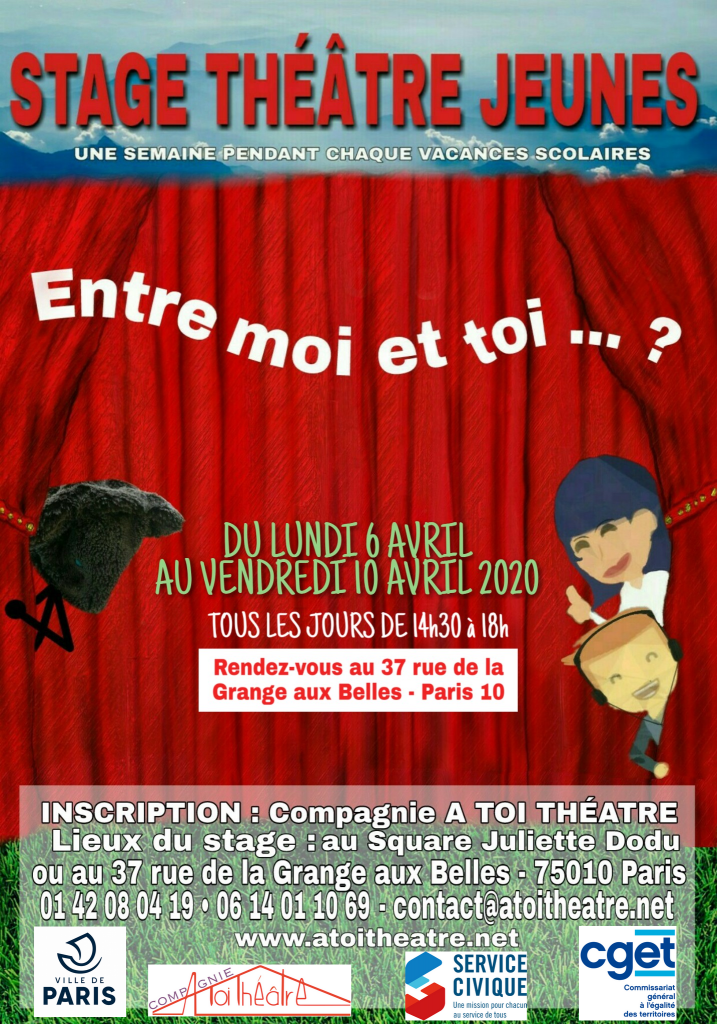 STAGE d'avril 2020