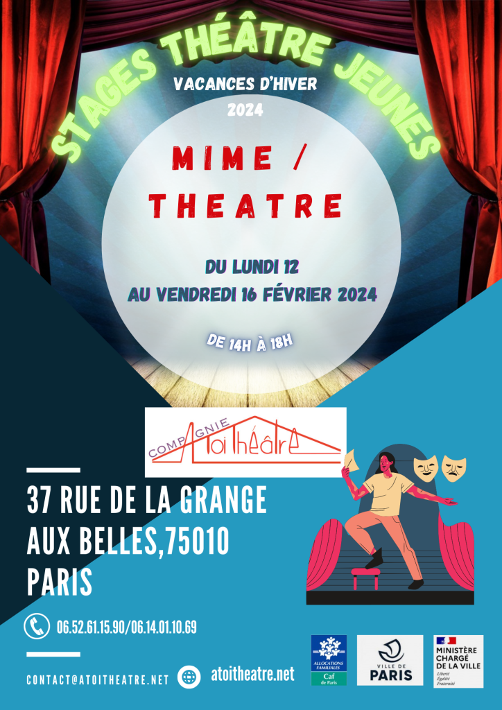 2024 - AFFICHES STAGES THEATRE JEUNES