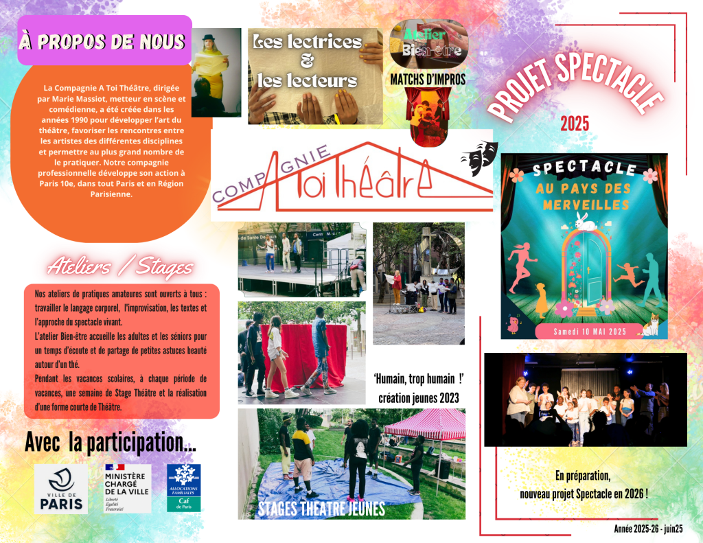 Brochure 2025 - À Toi Théâtre - janv25