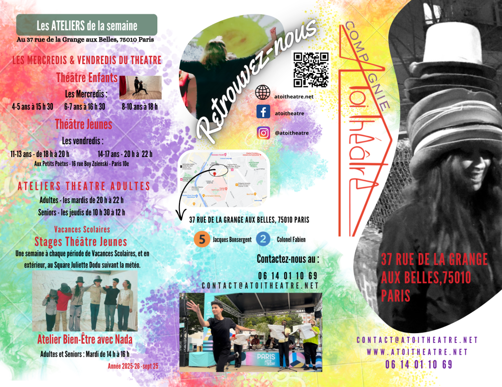 DEPLIANT PAGE2 - A TOI THEATRE - ANNEE 2025-2026