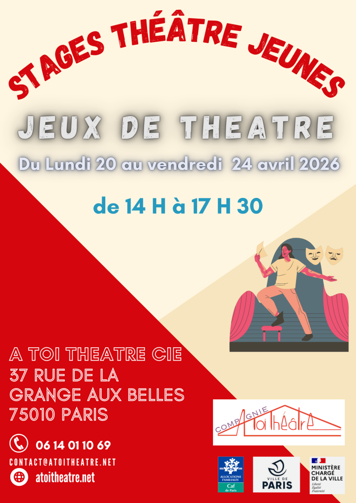AFFICHE STAGE THEATRE JEUNES - AVRIL 2026 (1)