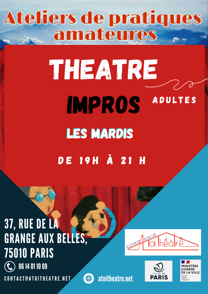 AFFICHE ATELIER THEATRE ADULTES - 26 - 27