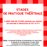 affiche stage adulte tract